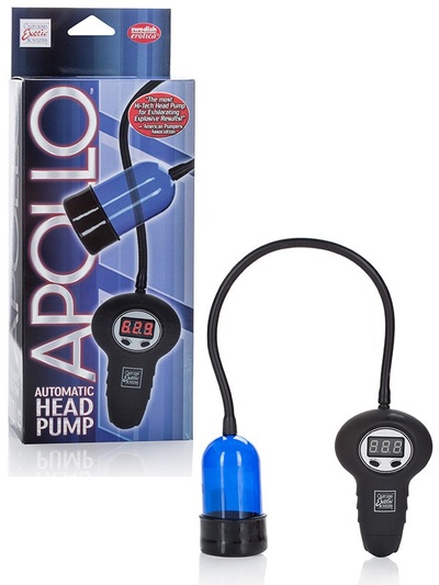 Помпа для головки Apollo Automatic Head Pump автоматическая – голубая California Exotic Novelties (Голубой) 