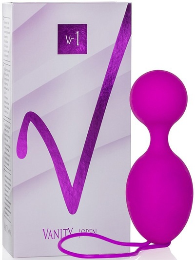 Вагинальные вибро-шарики Vanity Vr1 перезаряжаемые – фиолетовый Jopen 