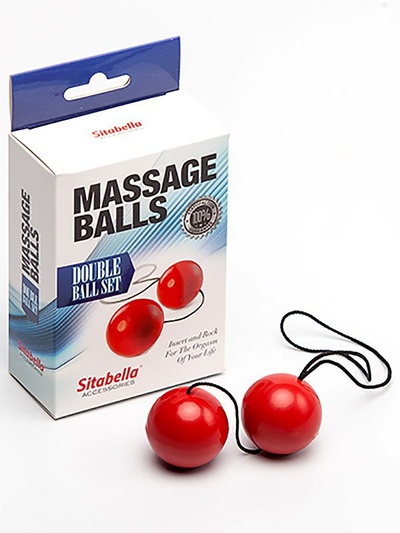 Вагинальные шарики Sitabella Massage Balls пластиковые – красный СК-Визит 