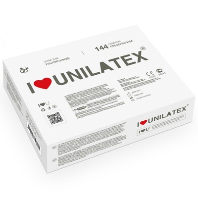 Ультратонкие презервативы Unilatex Ultrathin - 144 шт (Телесный) 