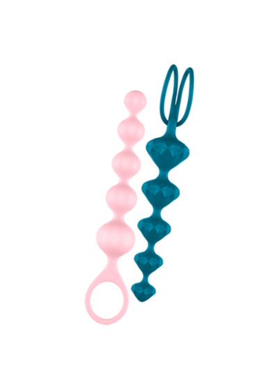 Набор анальных елочек Satisfyer Beads - разноцветный 