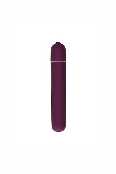Вибропуля Bullet Vibrator - Extra Long - Purple: 10 см, 10 режимов работы, АБС-пластик Shotsmedia (Фиолетовый) 