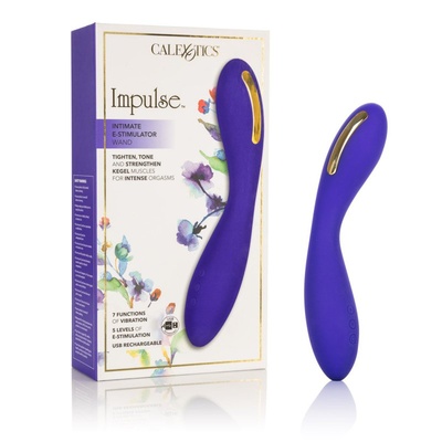 Изысканный вибратор с электростимуляцией Calexotics Impulse™ Intimate E-Stimulator Wand - фиолетовый California Exotic Novelties 