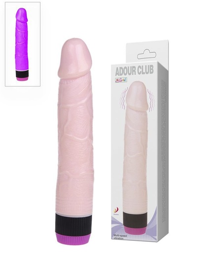 Мультискоростной вибратор-фаллос Adour Club – фиолетовый Baile 