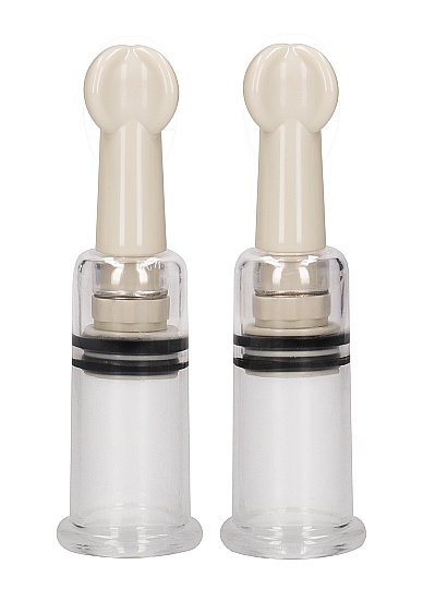 Помпы для сосков Nipple Suction Cup Small Shots Toys (Белый) 