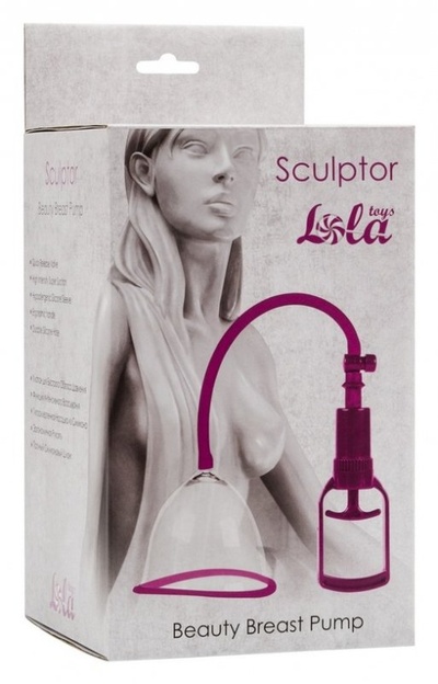 Вакуумная помпа для груди Sculptor – фиолетовый Lola Toys (Прозрачный) 