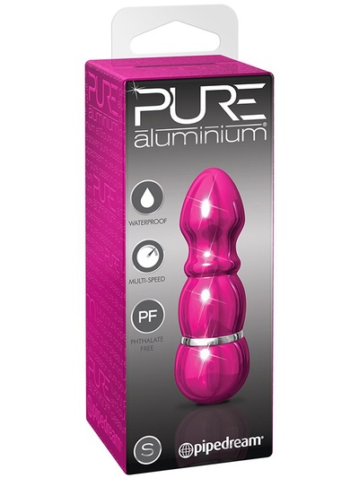 Вибромассажер Pure Aluminium Small Pink – розовый PipeDream 