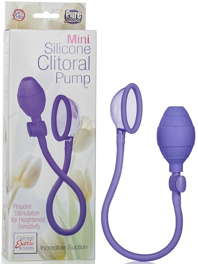 Мини помпа Mini Silicone Clitoral Pump – фиолетовая California Exotic Novelties (Фиолетовый) 