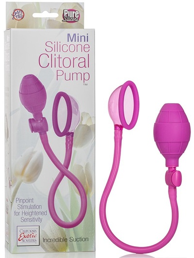 Мини помпа Mini Silicone Clitoral Pump – розовая California Exotic Novelties (Розовый) 