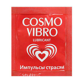Возбуждающий лубрикант для женщин Cosmo Vibro с силиконом, 3 мл саше Биоритм (Бесцветный) 