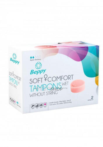 Тампоны гигиенические Beppy Soft & Comfort Wet, 2 шт 