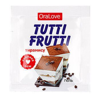 Съедобная гель-смазка Tutti-Frutti OraLove, Тирамису, 4 мл саше Биоритм (Бесцветный) 
