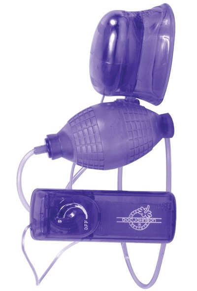 Вагинально-клиторальная помпа Pucker-up Doc Johnson (Фиолетовый) 