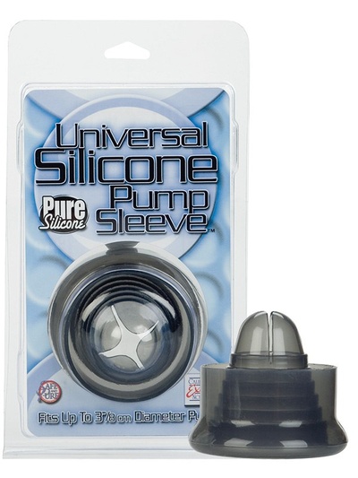 Уплотнитель для вакуумной помпы Universal Silicone Pump Sleeves – черный California Exotic Novelties 