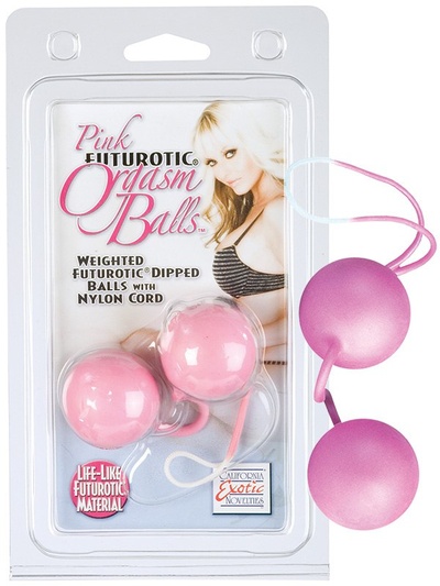Вагинальные шарики Pink Futurotic Orgasm Balls – розовый California Exotic Novelties 