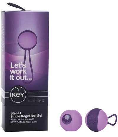 Набор из 2-х вагинальных шариков разного веса Stella I - Lavender Jopen (Лавандовый) 