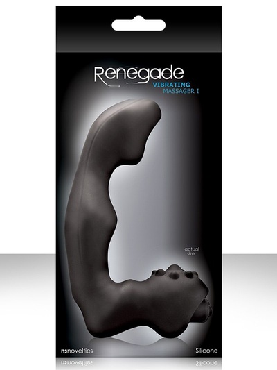 Анатомический вибро-стимулятор Renegade Vibrating Massager I – черный NS Novelties 