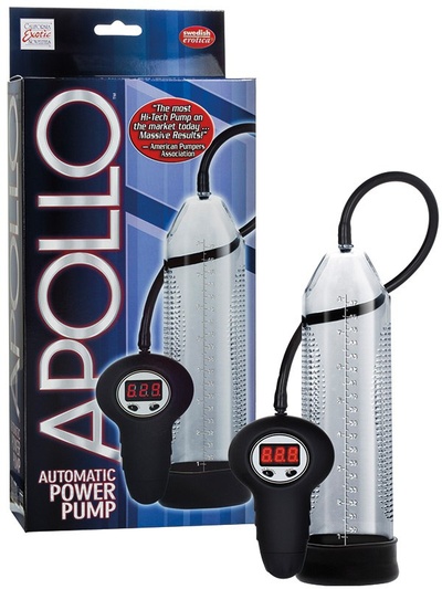 Автоматическая мужская помпа Apollo Automatic Power Pump – серая California Exotic Novelties (Серый) 