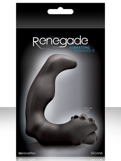 Анатомический вибро-стимулятор Renegade Vibrating Massager II – черный NS Novelties 