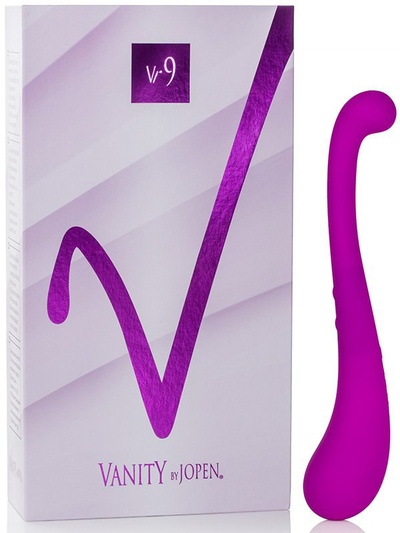 Перезаряжаемый вибромассажер Vanity Vr9 двухсторонний – фиолетовый Jopen 
