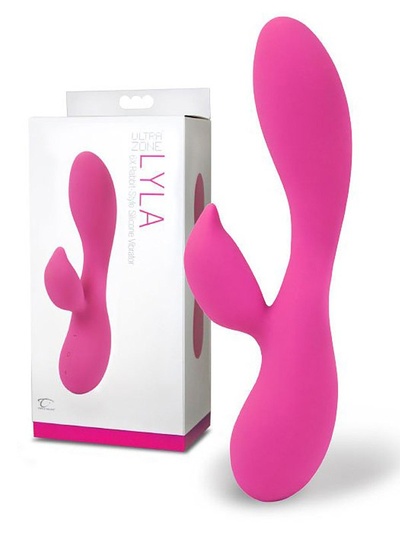 Перезаряжаемый вибромассажер Lyla 6X со стимуляцией клитора – розовый Topco Sales 
