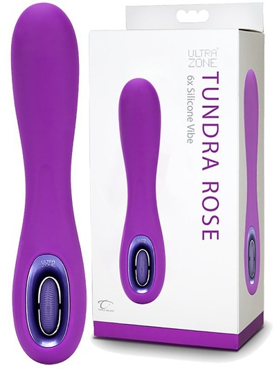 Перезаряжаемый вибромассажер Tundra Rose 6X – фиолетовый Topco Sales 