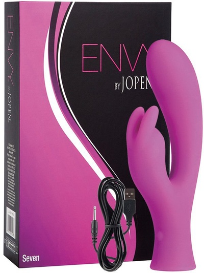 Вибромассажер Envy Seven со стимуляцией клитора – розовый Jopen 