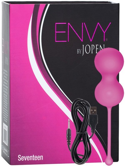 Вагинальные шарики Envy Seventeen перезаряжаемые – розовый Jopen 