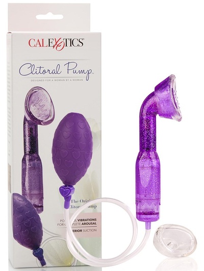 Помпа для клитора Original Clitoral Pumps с вибрацией – фиолетовый California Exotic Novelties 