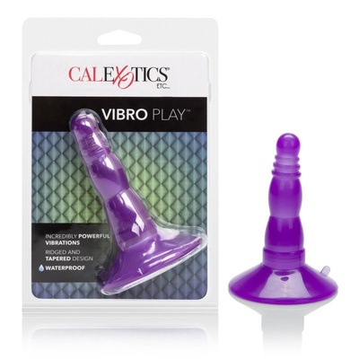 Анальная пробка с вибрацией Vibro Play – фиолетовый California Exotic Novelties 