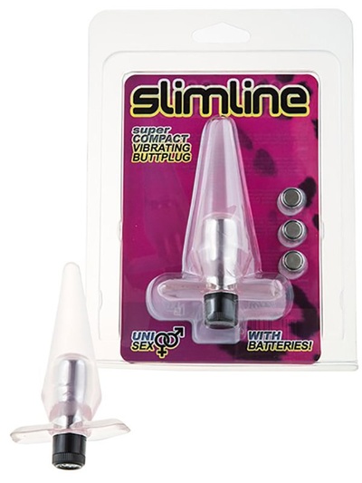 Анальная пробка Slimline Butt Plug с вибрацией – розовый Gopaldas 
