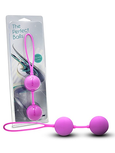 Вагинальные шарики The Perfect Balls на сцепке – розовый Gopaldas 