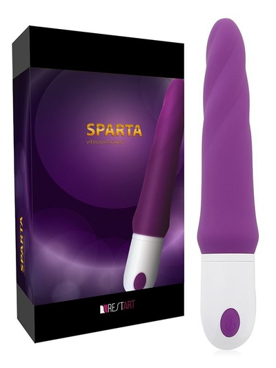 Спиралевидный водонепроницаемый вибростимулятор Sparta – фиолетовый RestArt (Белый) 