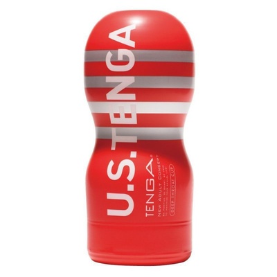 Мастурбатор U.S. Deep Throat Cup увеличенного размера - красный с белым Tenga (Белый) 
