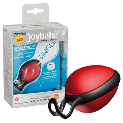 Вагинальный шарик Joyballs Secret со смещенным центром тяжести – красный Joy Division 