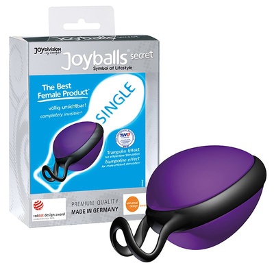 Вагинальный шарик Joyballs Secret со смещенным центром тяжести – фиолетовый Joy Division 