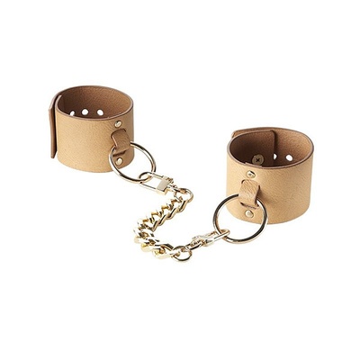 Браслеты-наручники Maze Wide Cuffs – коричневый Bijoux Indiscrets 