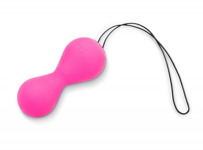 Гладкие вагинальные шарики Gballs 2 App Petal Rose с персональным тренером вагинальных мышц - розовый Gvibe (ex. FunToys) 