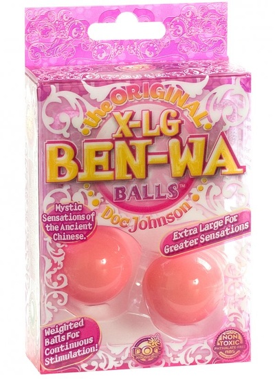 Вагинальные шарики X-Large Ben-Wa Doc Johnson (Розовый) 