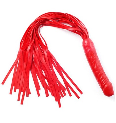 Плеть с фаллосом Red Fun СК-Визит (Красный) 