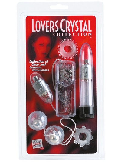 Эротический набор Lovers Crystal Collection California Exotic Novelties (Прозрачный) 