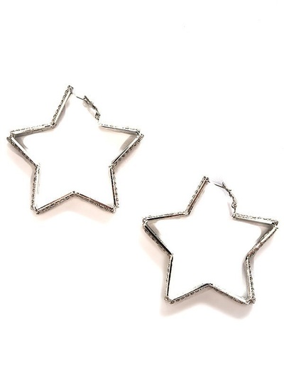 Серьги-звездочки Ann Devine - Diamond Star с кристаллами – серебристый 