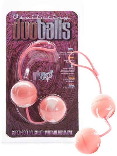 Вагинальные шарики Oscilating Duo Balls – розовый Gopaldas 