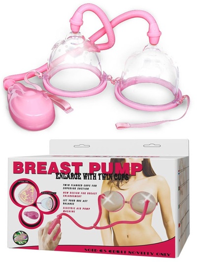 Двойная вакуумная автоматическая помпа для груди Breast Pump – розовый Baile (Прозрачный) 