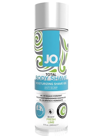 Гель для бритья и интимной гигиены JO Total Body-Anti-Bump Intimate Shaving Gel Fresh Lime - лайм JO system 
