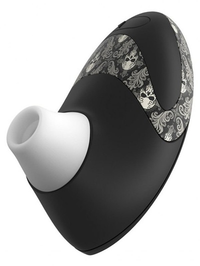 Бесконтактный клиторальный стимулятор Womanizer Pro – черный с белым (тату) 