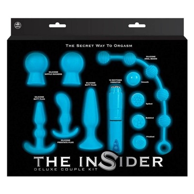 Набор секс-игрушек The Insider Set Deluxe Couple Kit - бирюзовый NMC 