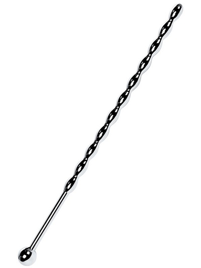 Уретральный плаг-косичка TOYFA Metal длинный – серебристый 