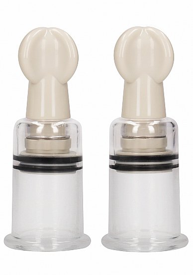 Помпы для сосков Nipple Suction Cup Medium Shots Toys (Белый) 