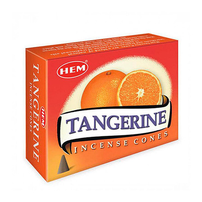 Мандарин (Tangerine), благовония HEM, 10 конусов 